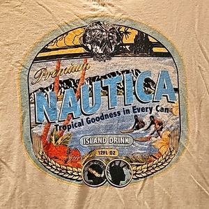 Nautica Men's XXL T-shirt Goodness in Every Can Island Drink T-Shirt Vintage
